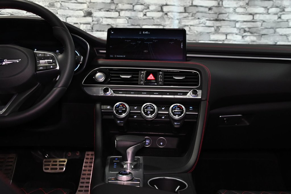 GENESIS G70 3.3T SPORT 365 HP HEAD UP DISP CAM360 CUIR NAPPA 2022 à Montréal, Québec - 44 - w1024h768px