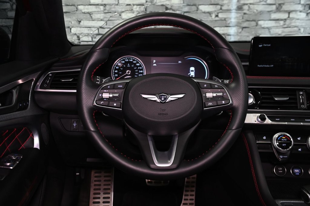 GENESIS G70 3.3T SPORT 365 HP HEAD UP DISP CAM360 CUIR NAPPA 2022 à Montréal, Québec - 35 - w1024h768px