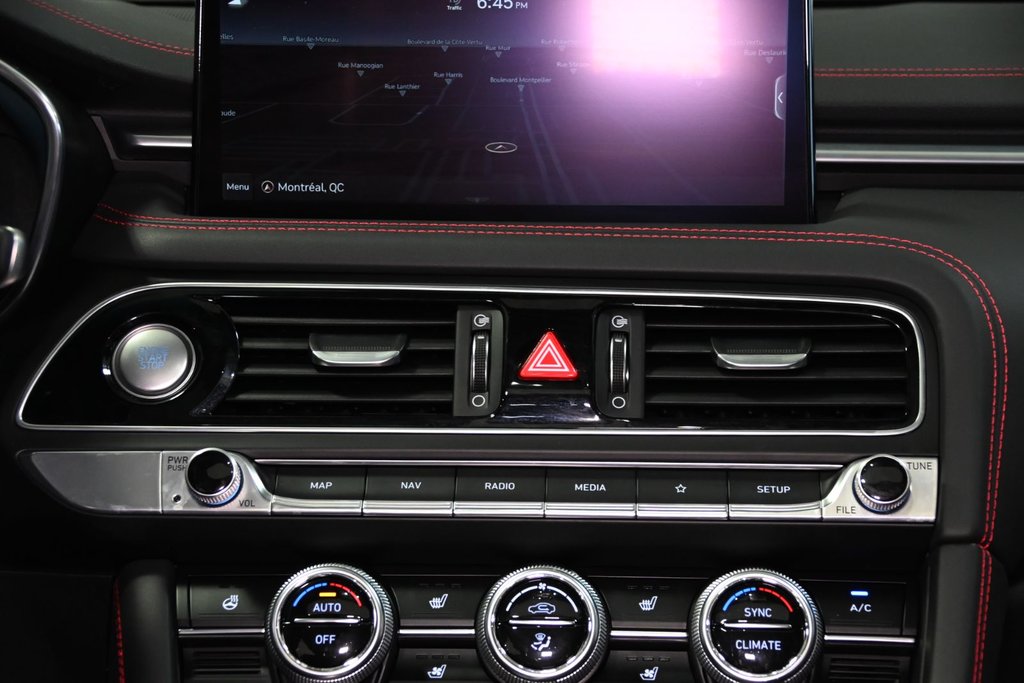 GENESIS G70 3.3T SPORT 365 HP HEAD UP DISP CAM360 CUIR NAPPA 2022 à Montréal, Québec - 39 - w1024h768px