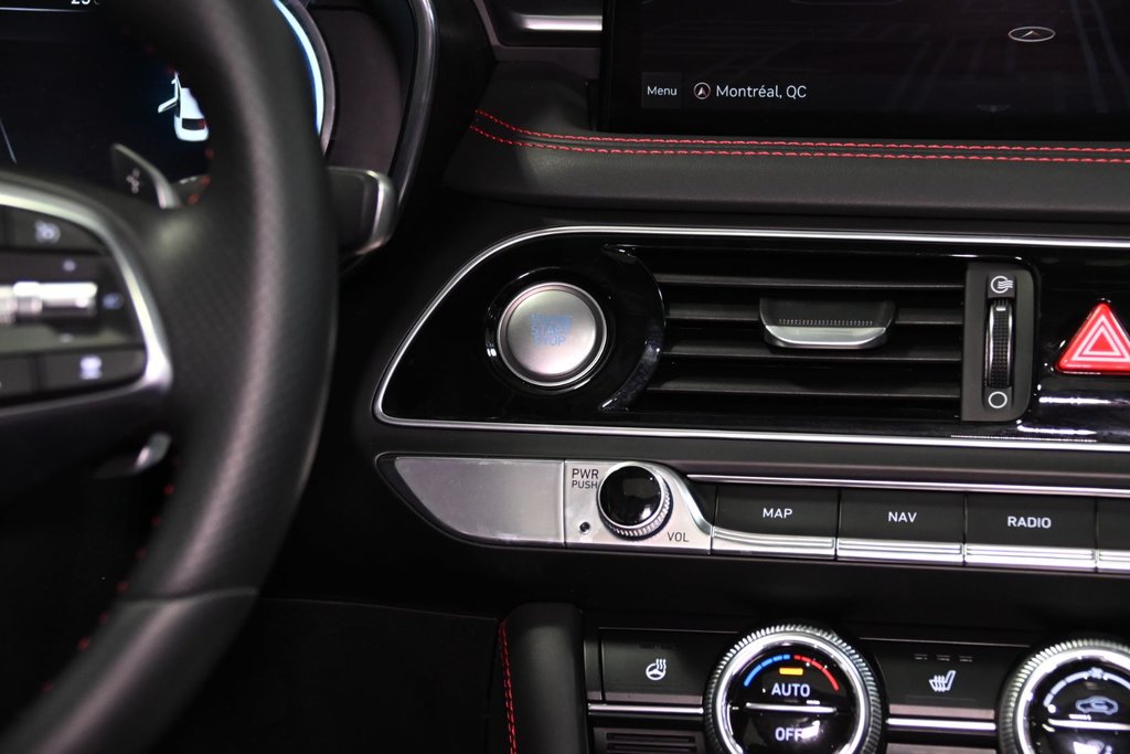 GENESIS G70 3.3T SPORT 365 HP HEAD UP DISP CAM360 CUIR NAPPA 2022 à Montréal, Québec - 38 - w1024h768px