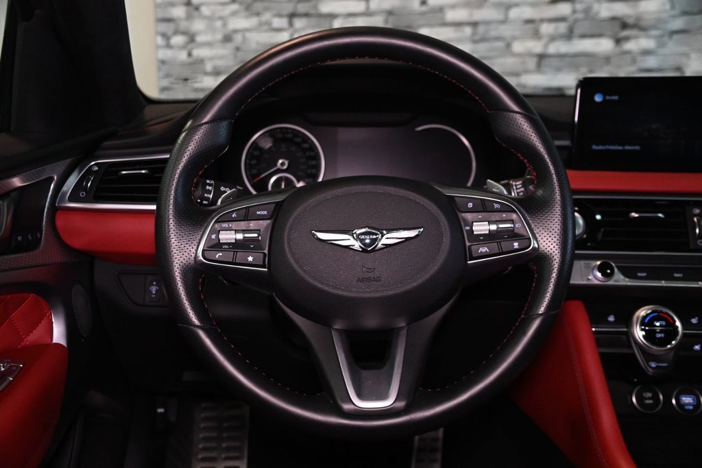 GENESIS G70 3.3T SPORT 365 HP HEAD UP DISP CAM360 CUIR NAPPA 2022 à Montréal, Québec - 36 - w1024h768px