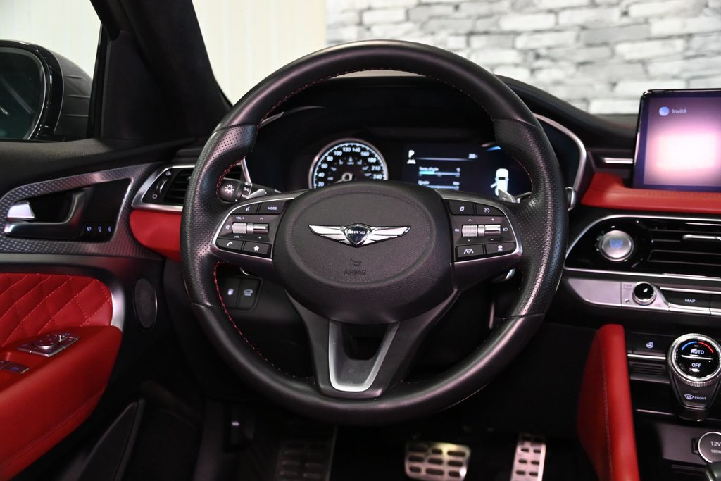GENESIS G70 3.3T SPORT 365 HP HEAD UP DISP CAM360 CUIR NAPPA 2022 à Montréal, Québec - 37 - w1024h768px