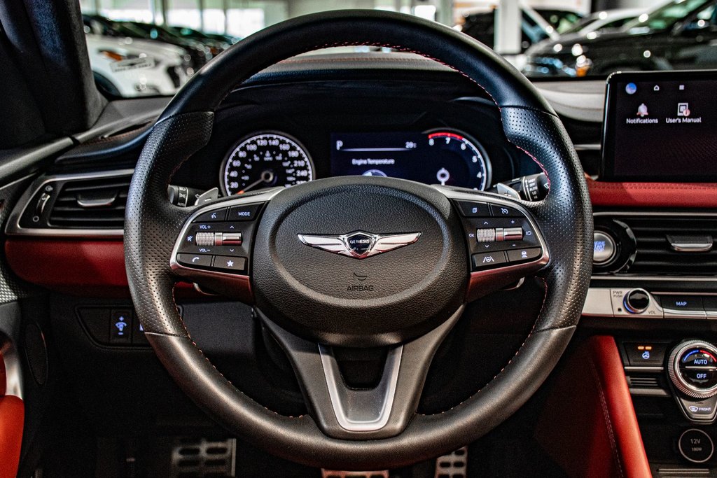 2022 GENESIS G70 3.3T SPORT AWD 365 HP HEAD UP DISP CAM360 CUIR in Montréal, Quebec - 34 - w1024h768px