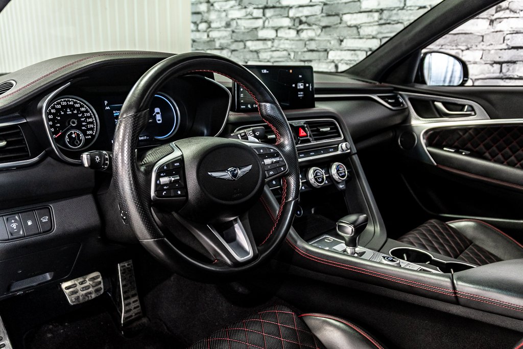 2022 GENESIS G70 3.3T SPORT AWD 365 HP HEAD UP DISP CAM360 CUIR in Montréal, Quebec - 16 - w1024h768px