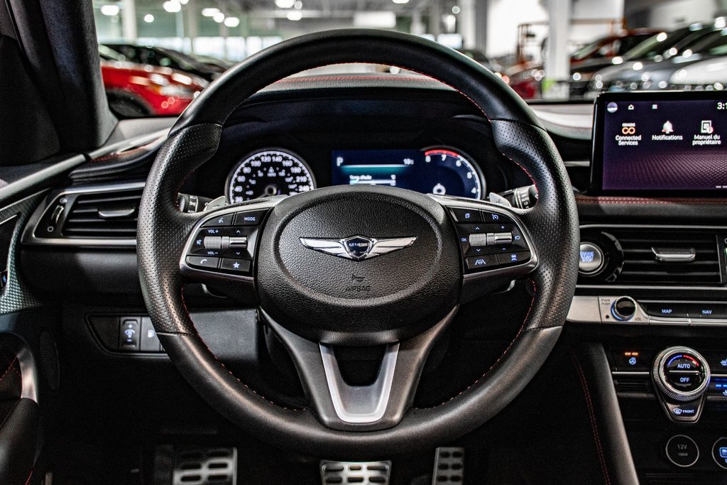 2023 GENESIS G70 3.3T SPORT 365 HP HEAD UP DISP CAM360 CUIR NAPPA in Montréal, Quebec - 37 - w1024h768px
