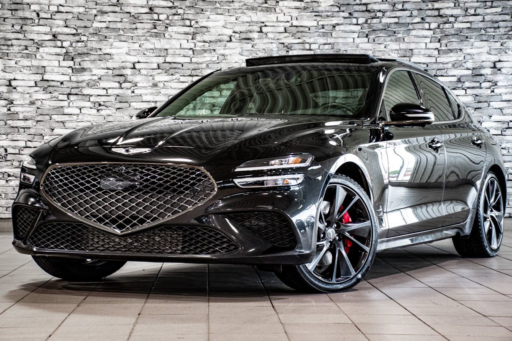 GENESIS G70 3.3T SPORT 365HP CAM360 HUD CUIR NAPPA TOIT NAV 2023 à Montréal, Québec - 1 - w1024h768px