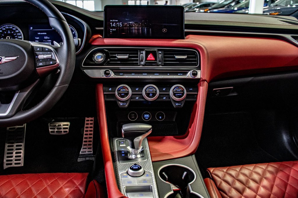 GENESIS G70 3.3T SPORT AWD 365 HP HEAD UP DISP CAM360 CUIR 2023 à Montréal, Québec - 23 - w1024h768px