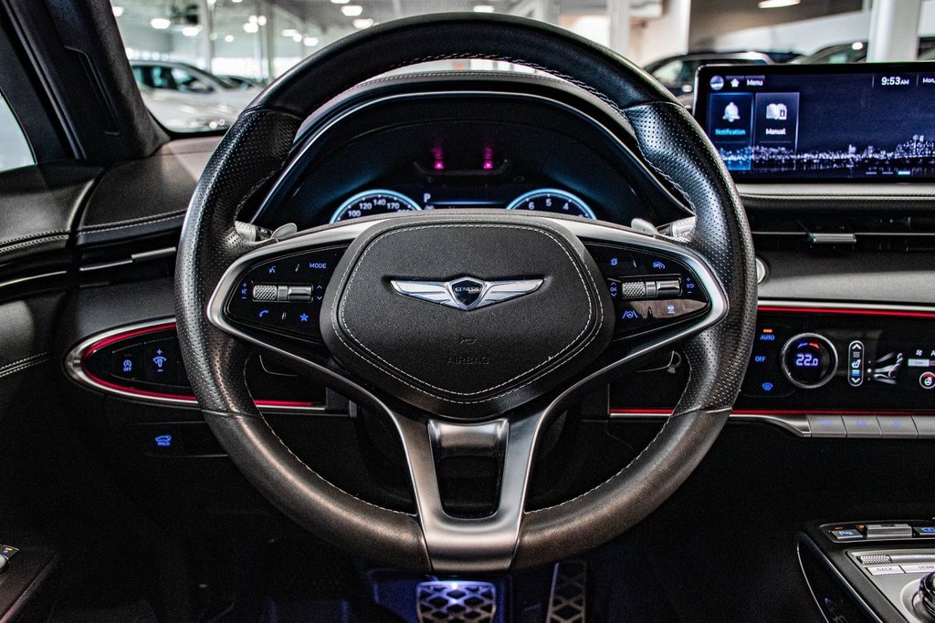 GENESIS GV70 3.5T SPORT AWD 375HP TOIT PANO NAV CAM CUIR 2022 à Montréal, Québec - 38 - w1024h768px