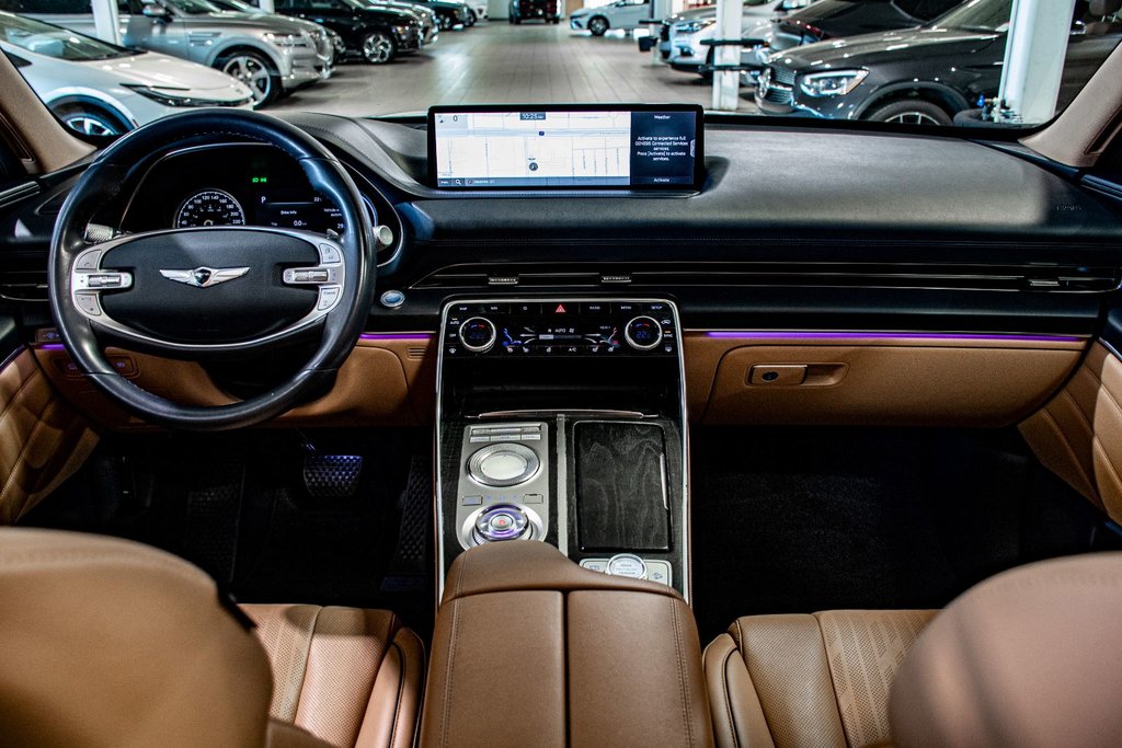 GENESIS GV80 3.5T ADVANCED AWD 7 PASS CAM360 CUIR TOIT PANO GPS 2021 à Montréal, Québec - 5 - w1024h768px