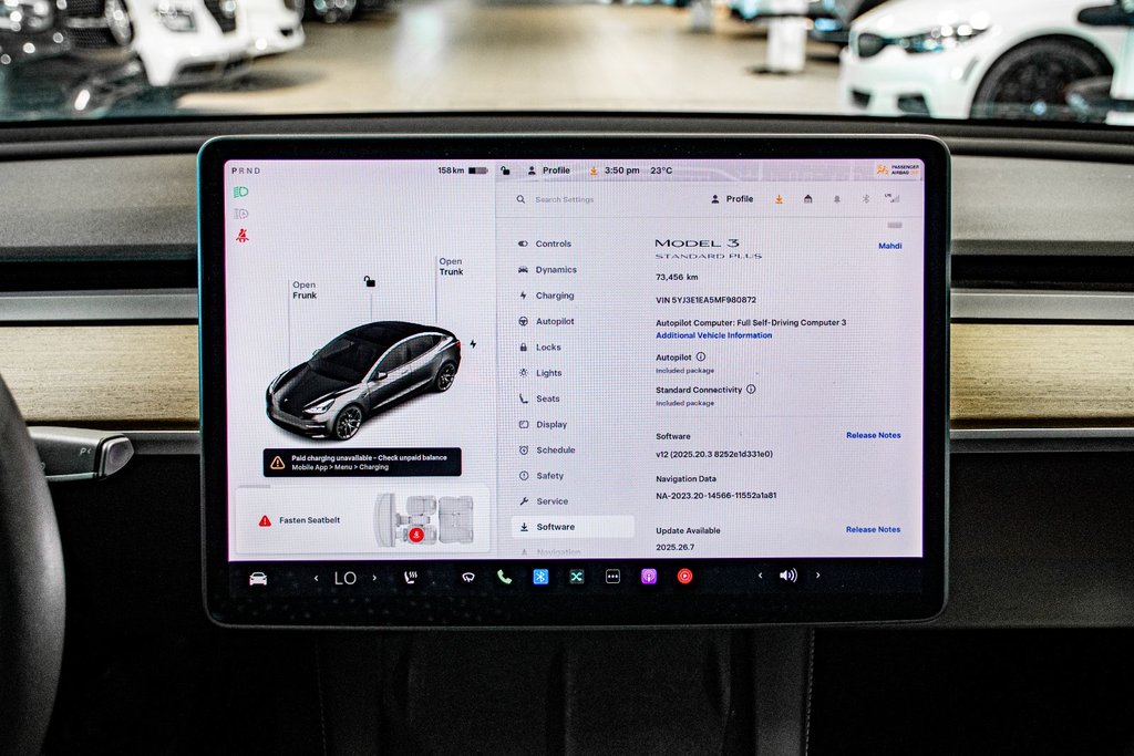 Tesla MODEL 3 STANDARD RANG PLUS CUIR TOIT PANO CAMERA 2021 à Montréal, Québec - 23 - w1024h768px