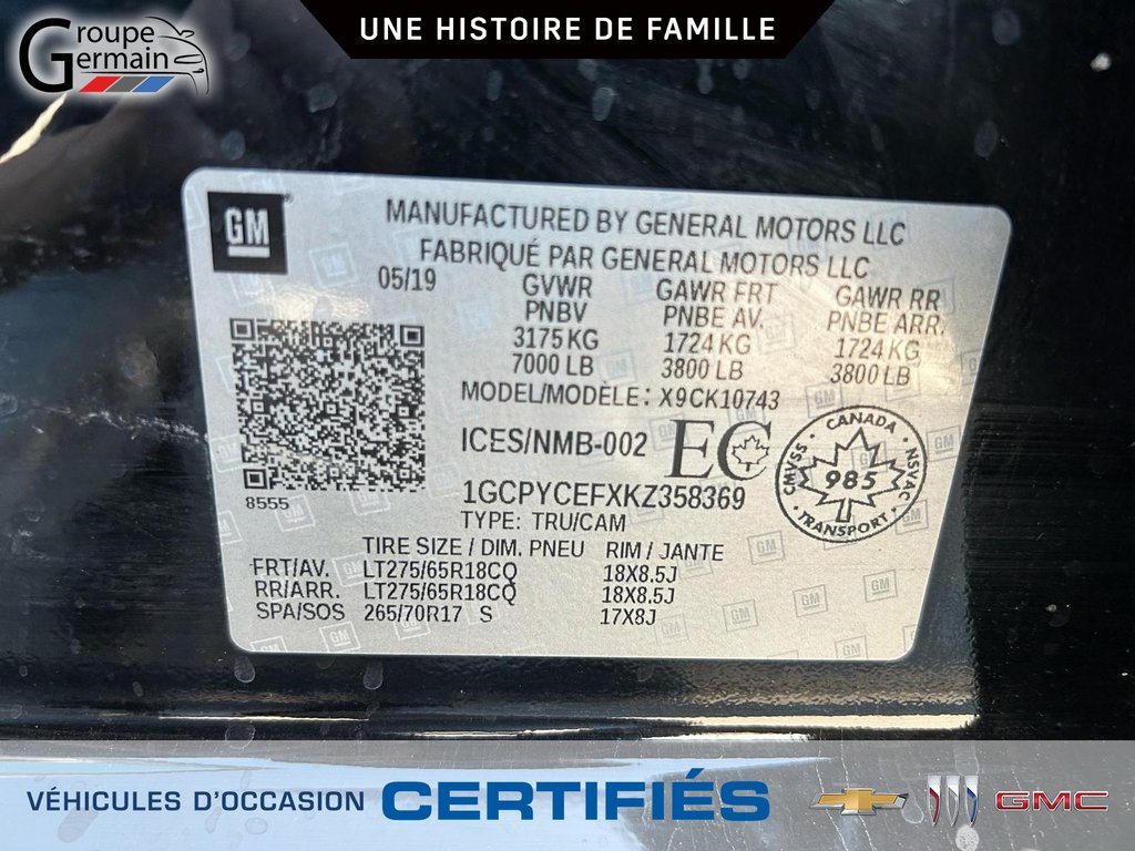 2019 Chevrolet Silverado 1500 in St-Raymond, Quebec - 50 - w1024h768px