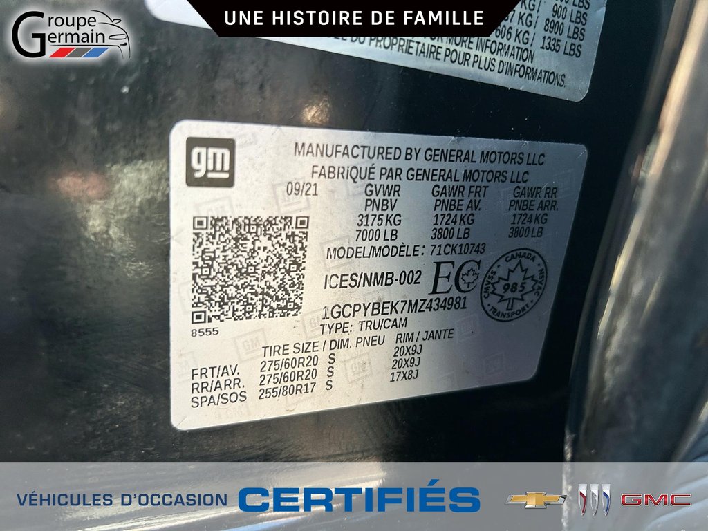 2021 Chevrolet Silverado 1500 à St-Raymond, Québec - 26 - w1024h768px