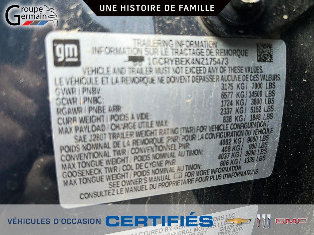 2022 Chevrolet Silverado 1500 à St-Raymond, Québec - 25 - w1024h768px