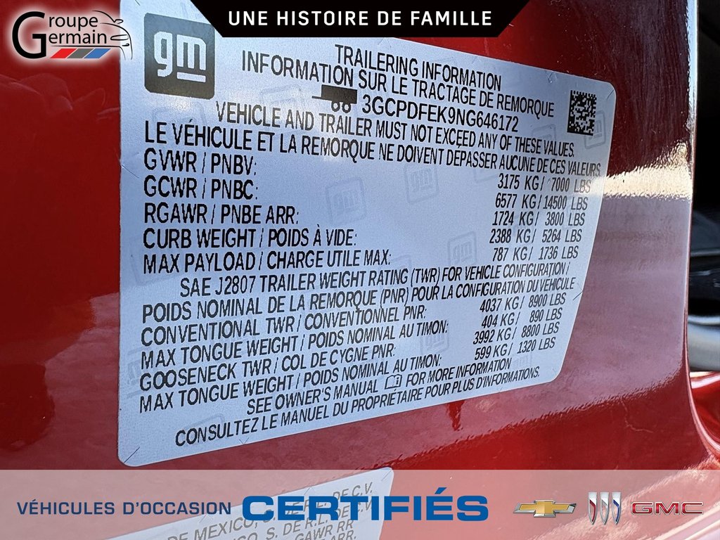 2022 Chevrolet Silverado 1500 in St-Raymond, Quebec - 37 - w1024h768px