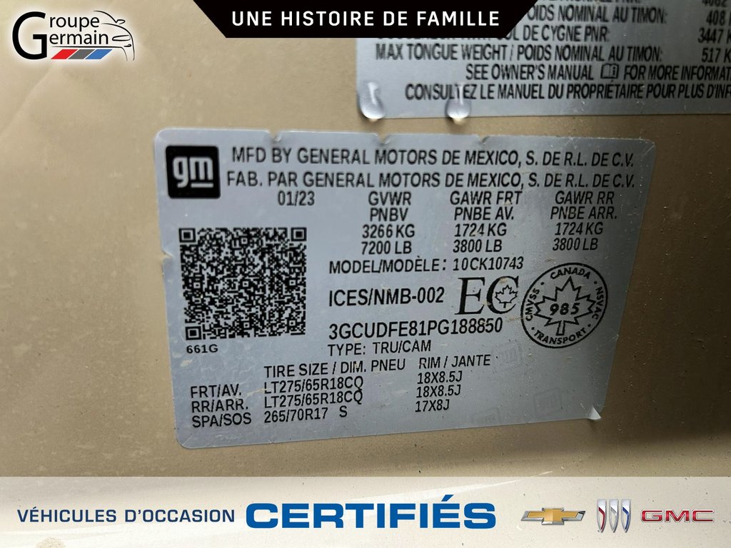 2023 Chevrolet Silverado 1500 à St-Raymond, Québec - 29 - w1024h768px