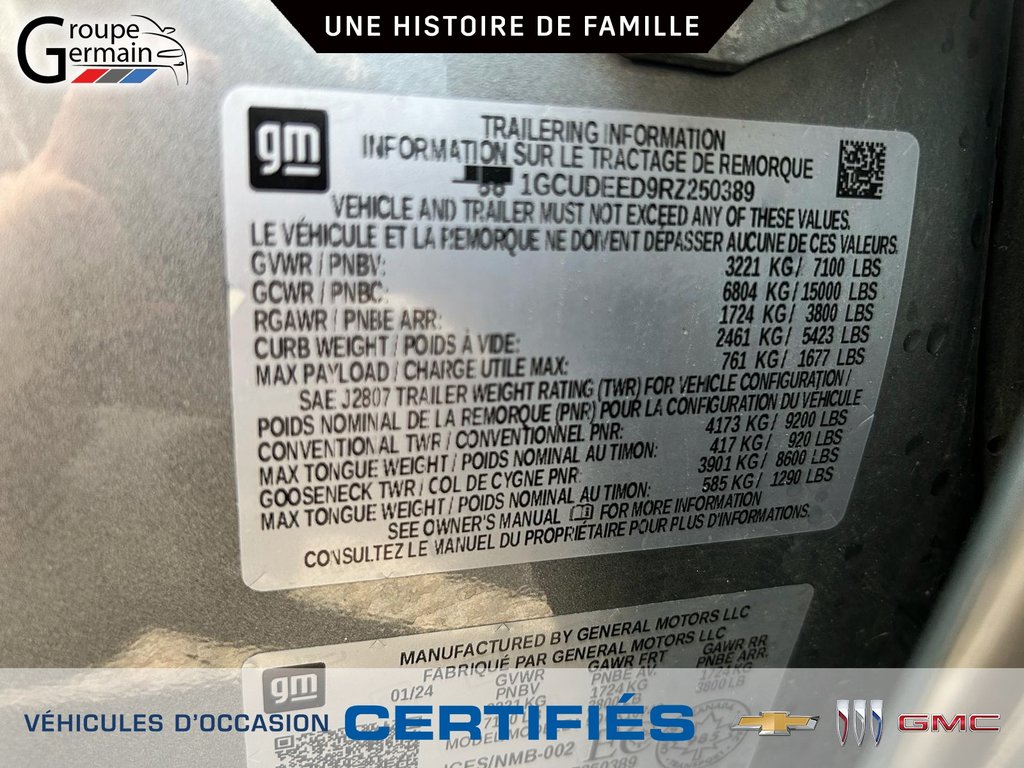 2024 Chevrolet Silverado 1500 à St-Raymond, Québec - 27 - w1024h768px