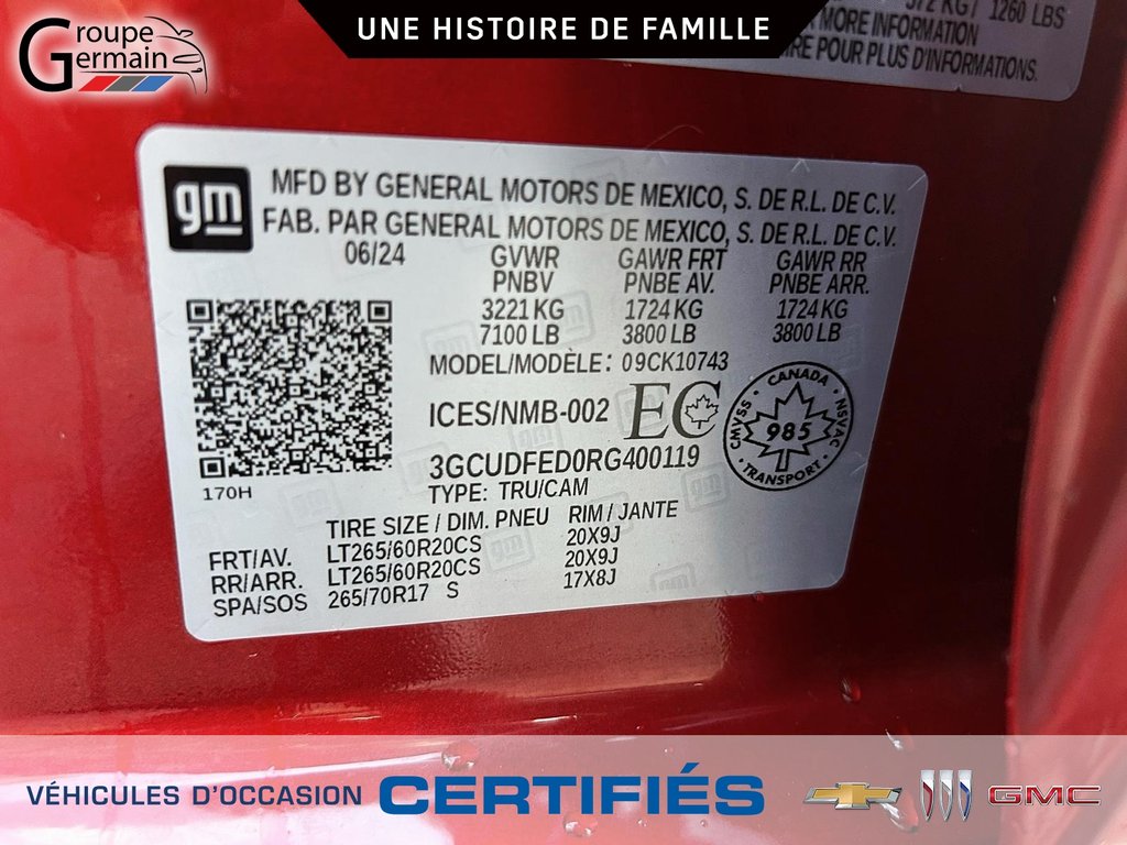 2024 Chevrolet Silverado 1500 à St-Raymond, Québec - 27 - w1024h768px