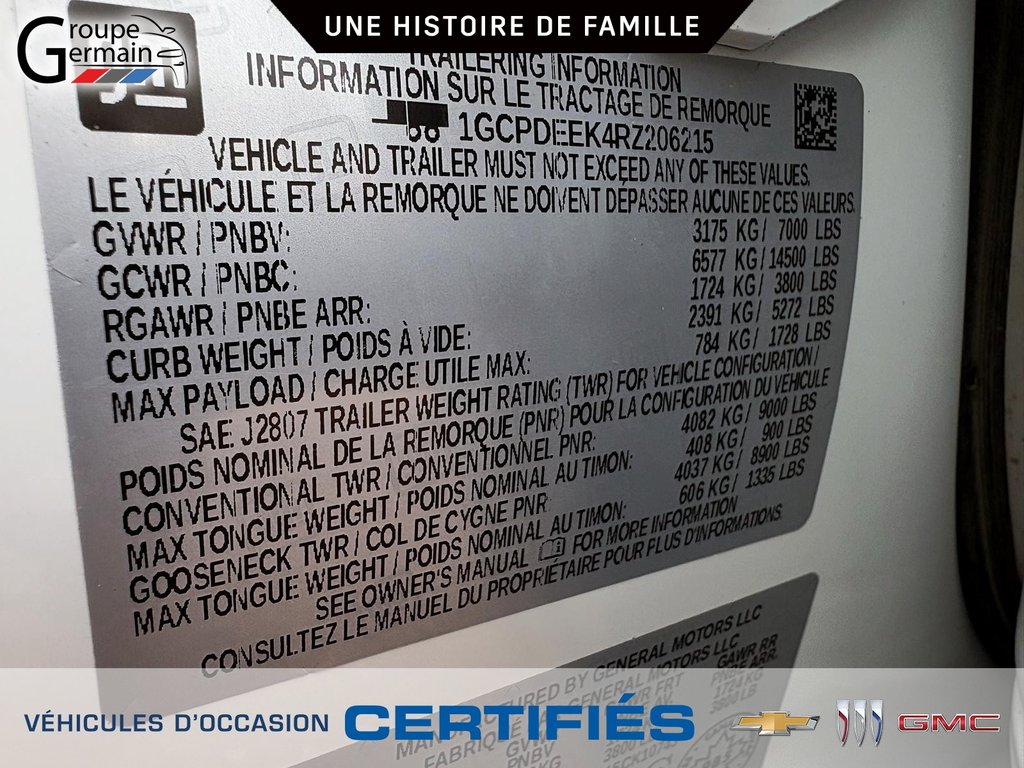 2024 Chevrolet Silverado 1500 à St-Raymond, Québec - 33 - w1024h768px