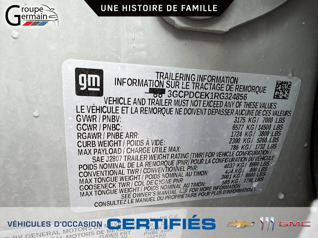 2024 Chevrolet Silverado 1500 in St-Raymond, Quebec - 29 - w1024h768px