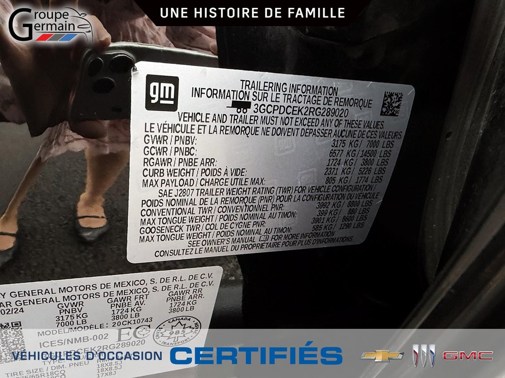 2024 Chevrolet Silverado 1500 à St-Raymond, Québec - 27 - w1024h768px
