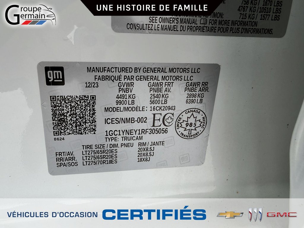 2024 Chevrolet Silverado 2500 in St-Raymond, Quebec - 27 - w1024h768px