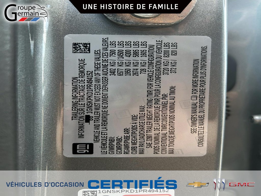 2023 Chevrolet Tahoe à St-Raymond, Québec - 28 - w1024h768px