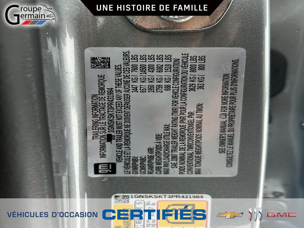 2023 Chevrolet Tahoe à St-Raymond, Québec - 30 - w1024h768px