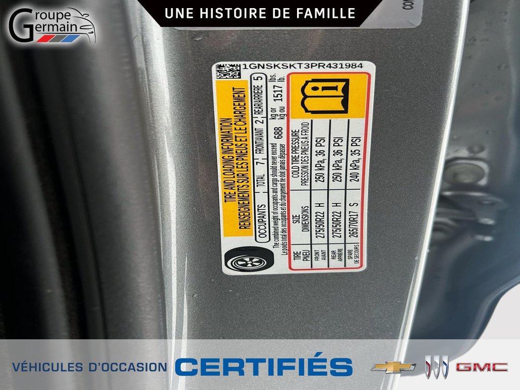 2023 Chevrolet Tahoe à St-Raymond, Québec - 31 - w1024h768px