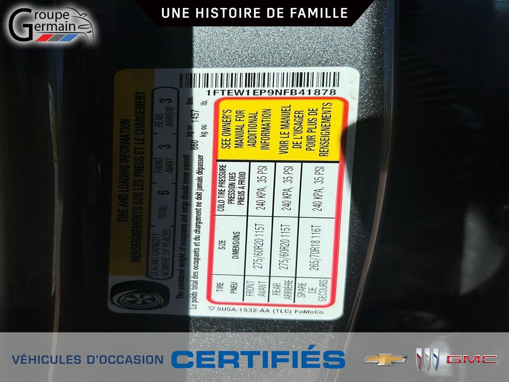 2022 Ford F-150 à St-Raymond, Québec - 24 - w1024h768px