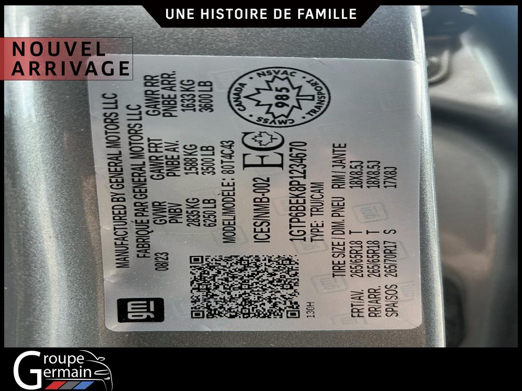 2023 GMC Canyon in St-Raymond, Quebec - 14 - w1024h768px