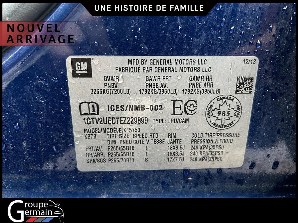 2014 GMC Sierra 1500 à St-Raymond, Québec - 15 - w1024h768px