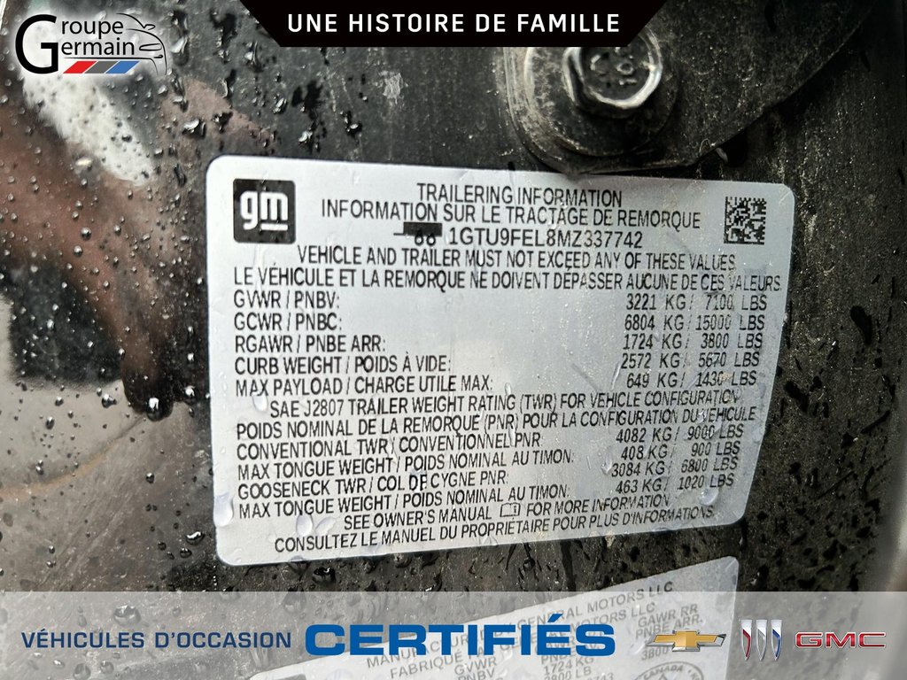 2021 GMC Sierra 1500 in St-Raymond, Quebec - 57 - w1024h768px