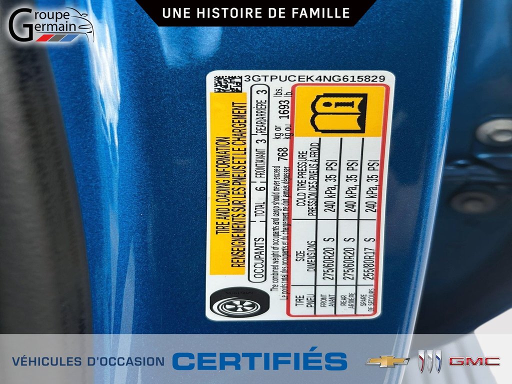2022 GMC Sierra 1500 in St-Raymond, Quebec - 28 - w1024h768px