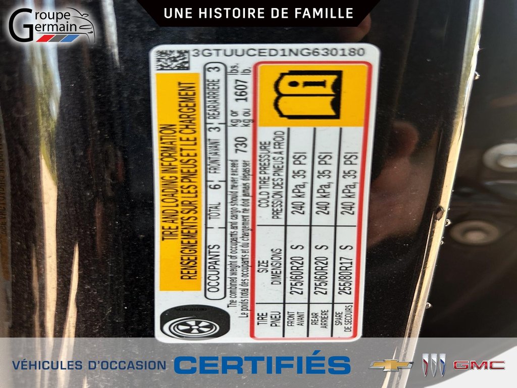 2022 GMC Sierra 1500 à St-Raymond, Québec - 27 - w1024h768px