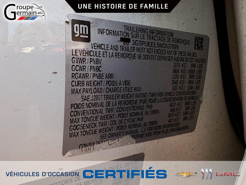 2022 GMC Sierra 1500 in St-Raymond, Quebec - 59 - w1024h768px