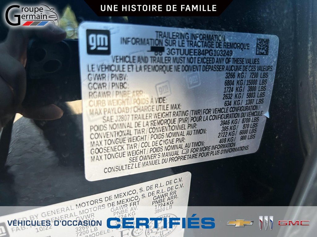 2023 GMC Sierra 1500 à St-Raymond, Québec - 30 - w1024h768px