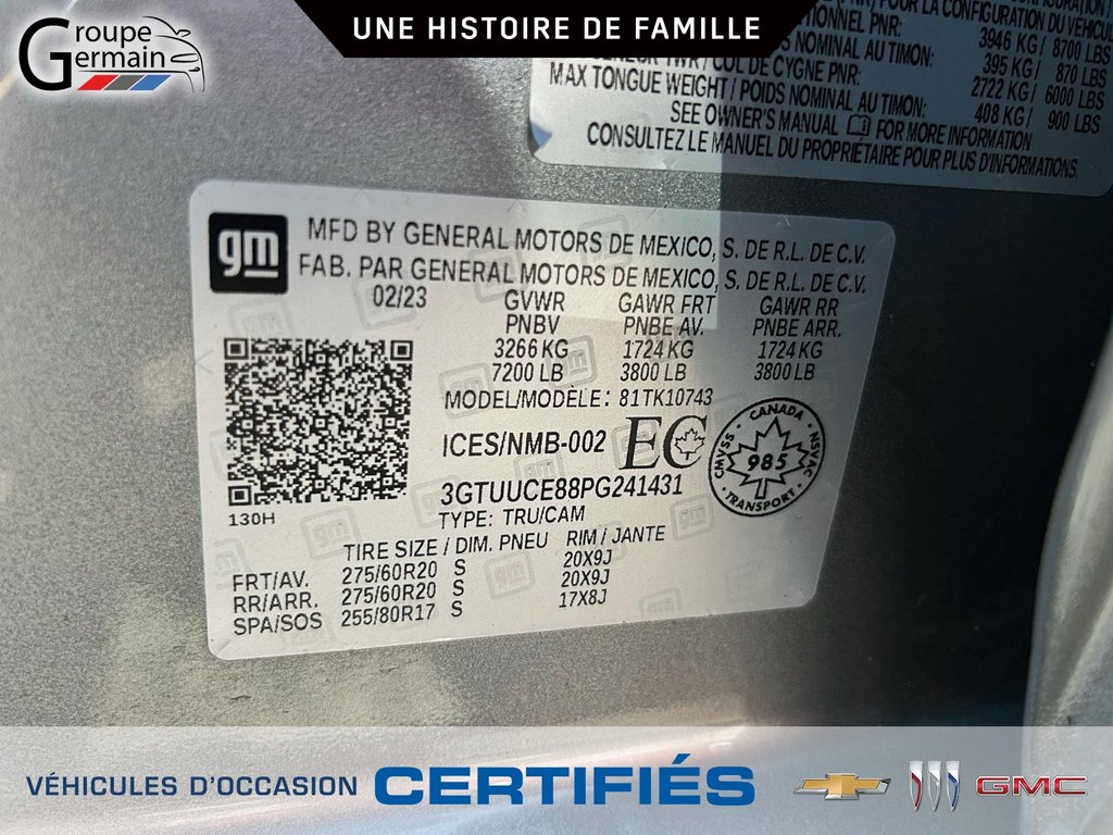 2023 GMC Sierra 1500 in St-Raymond, Quebec - 28 - w1024h768px
