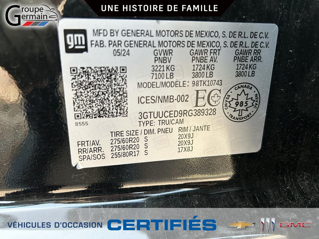 2024 GMC Sierra 1500 à St-Raymond, Québec - 26 - w1024h768px