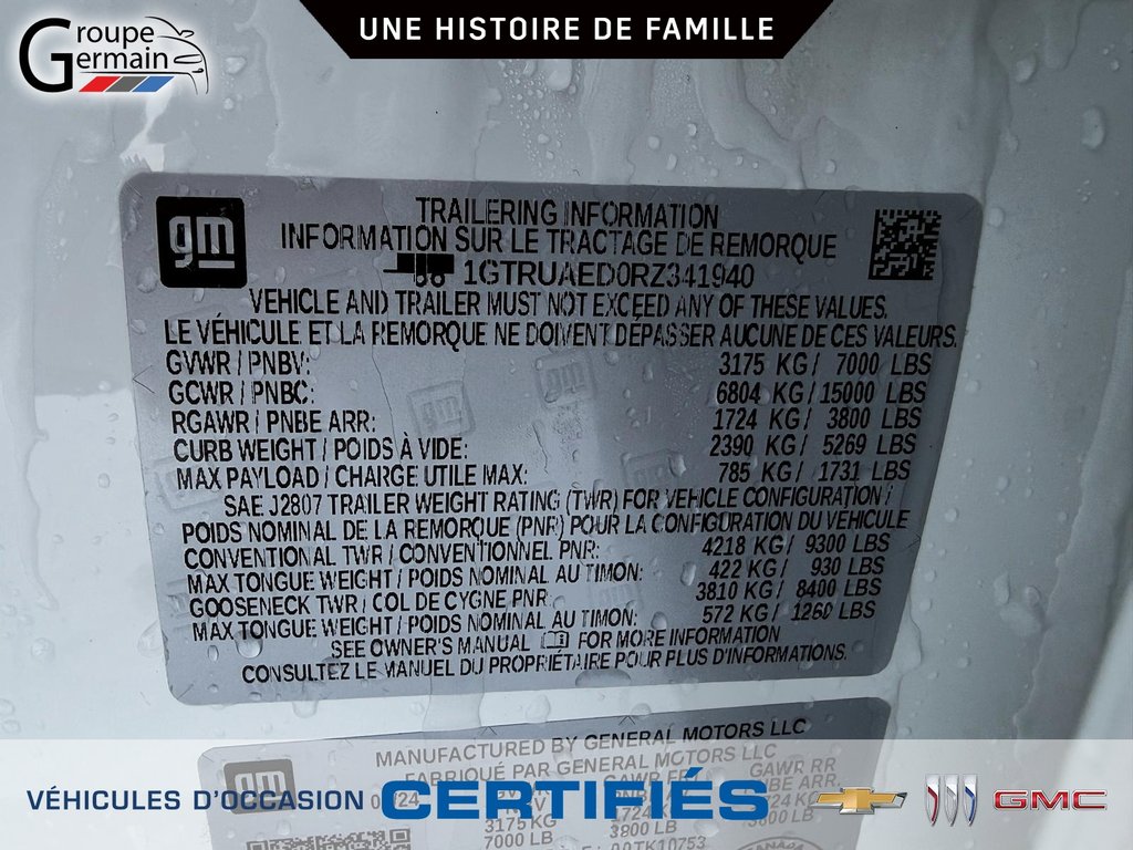 2024 GMC Sierra 1500 à St-Raymond, Québec - 24 - w1024h768px