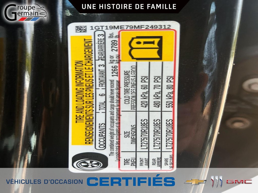 2021 GMC SIERRA 2500 à St-Raymond, Québec - 28 - w1024h768px
