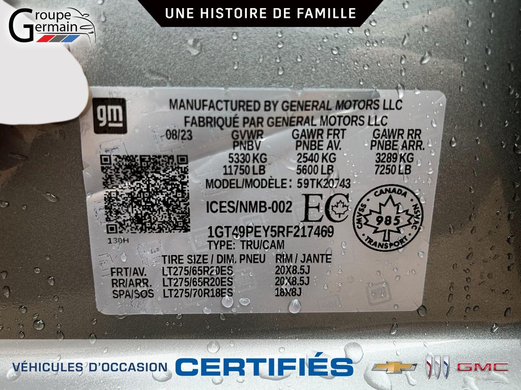 2024 GMC SIERRA 2500 à St-Raymond, Québec - 32 - w1024h768px