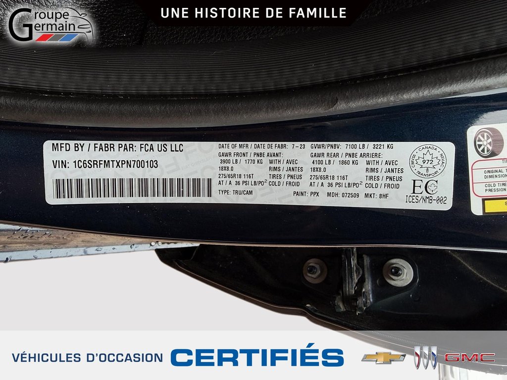 2023 Ram 1500 in St-Raymond, Quebec - 31 - w1024h768px