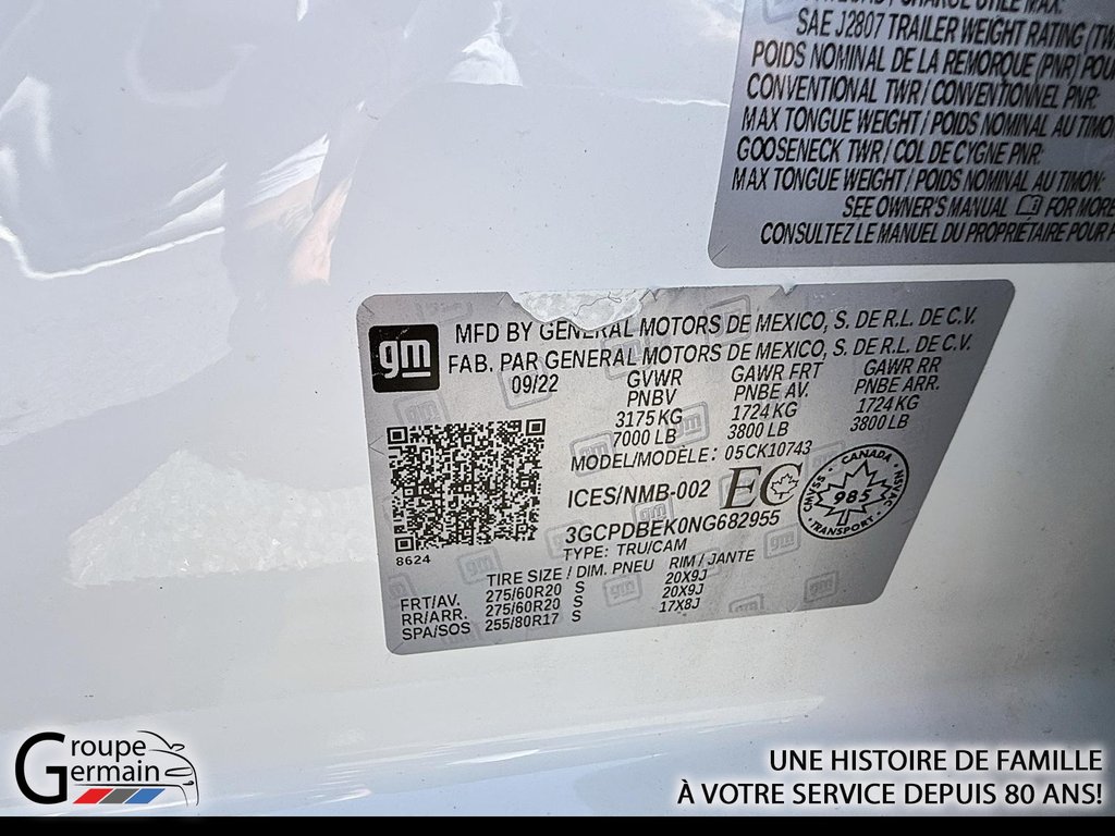 2022 Chevrolet Silverado 1500 à Donnacona, Québec - 24 - w1024h768px