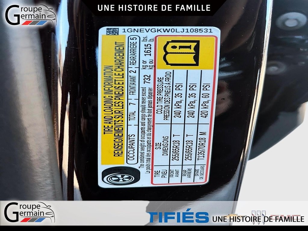 2020 Chevrolet TRAVERSE à Donnacona, Québec - 60 - w1024h768px