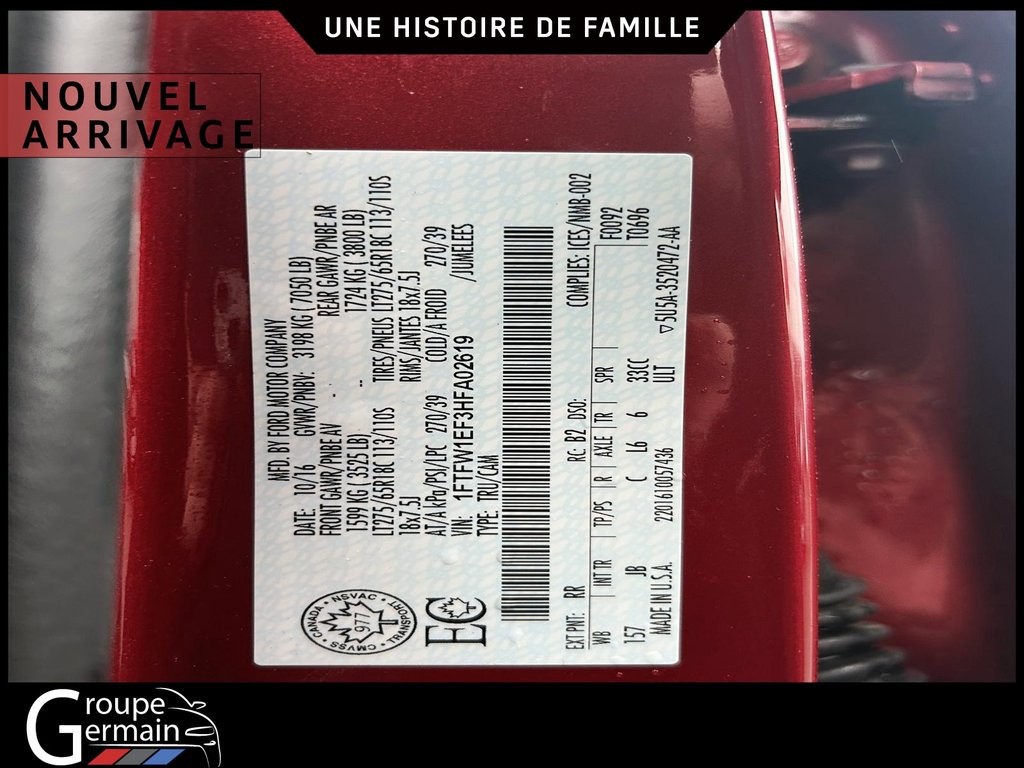 2017 Ford F-150 in Donnacona, Quebec - 23 - w1024h768px