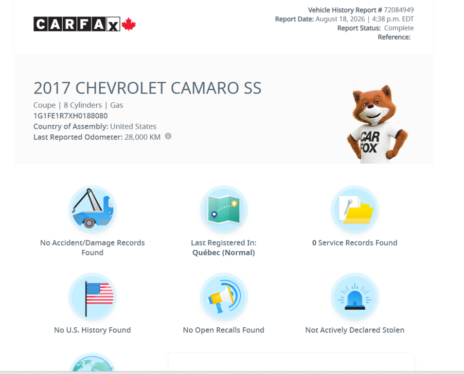 2017 Chevrolet Camaro 1SS 1LE TRACK PACK in Granby, Quebec - 10 - w1024h768px