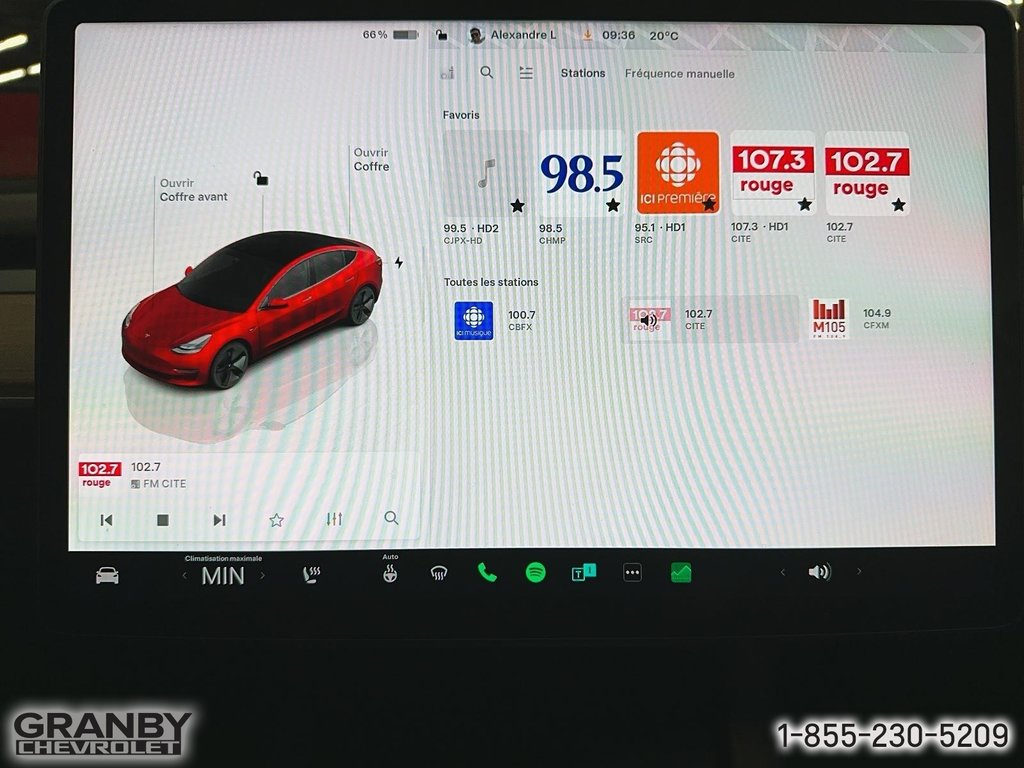 MODEL 3 STANDARD RANGE PLUS PROPULSION 2022 à Granby, Québec - 11 - w1024h768px