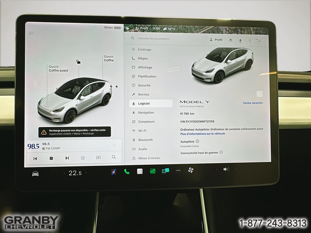 2021 Tesla Model Y in Granby, Quebec - 17 - w1024h768px