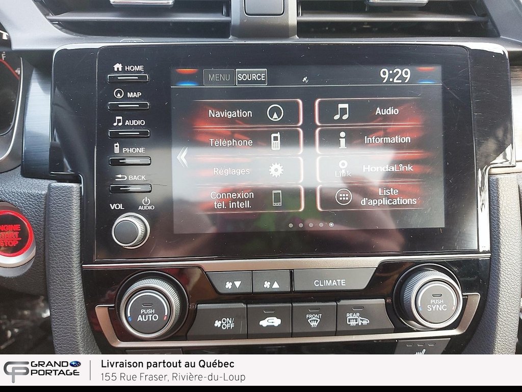 2021 Honda Civic Sport Touring, boîte manuelle à traction avant in Rivière-du-loup, Quebec - 18 - w1024h768px