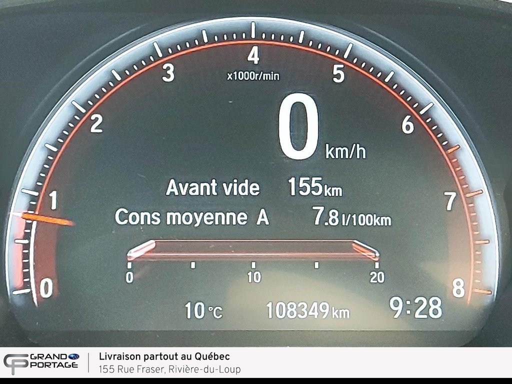 2021 Honda Civic Sport Touring, boîte manuelle à traction avant in Rivière-du-loup, Quebec - 13 - w1024h768px